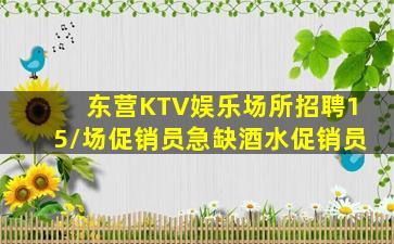 东营KTV娱乐场所招聘15/场促销员急缺酒水促销员